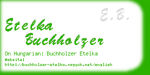 etelka buchholzer business card